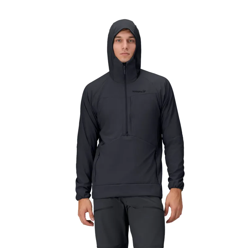 Norrona Men's More Octa Zip Hooded Midlayer Caviar-5