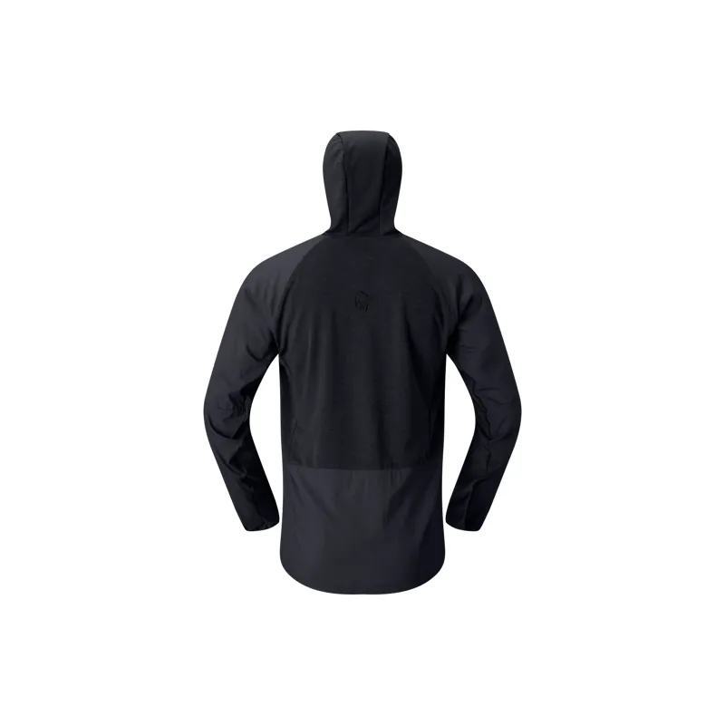 Norrona Men's More Octa Zip Hooded Midlayer Caviar-2