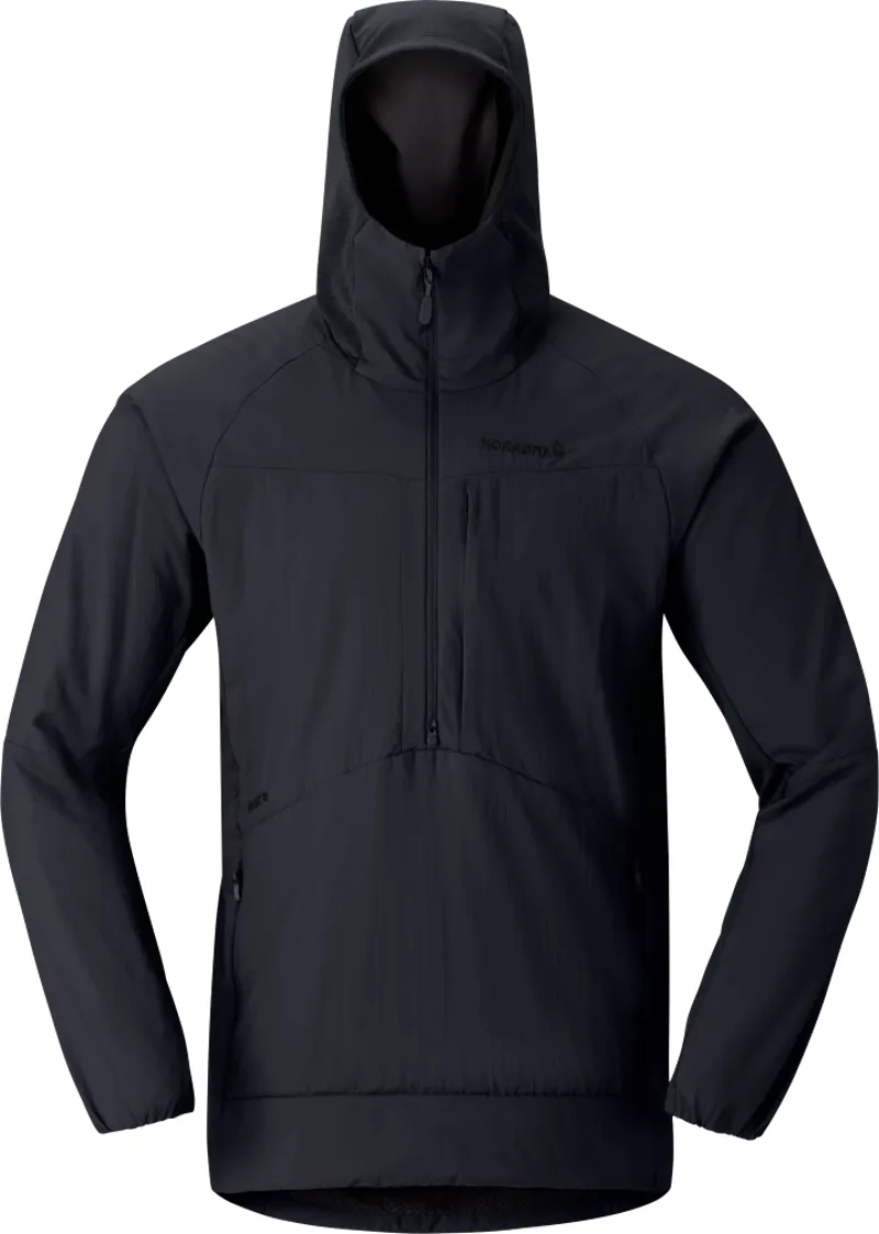 Norrona Men's More Octa Zip Hooded Midlayer Caviar