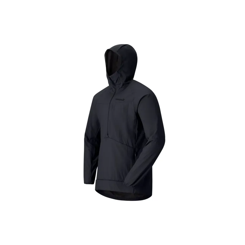 Norrona Men's More Octa Zip Hooded Midlayer Caviar-1