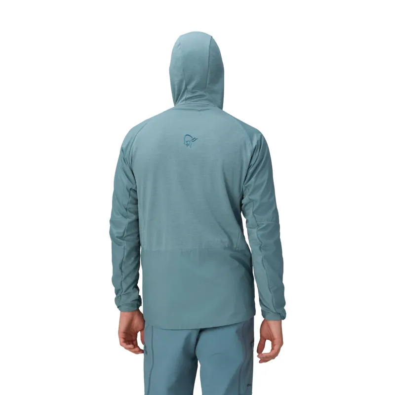 Norrona Men's More Octa Zip Hooded Midlayer Trooper-5