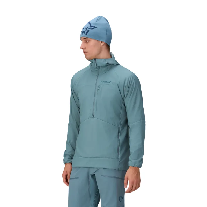 Norrona Men's More Octa Zip Hooded Midlayer Trooper-3