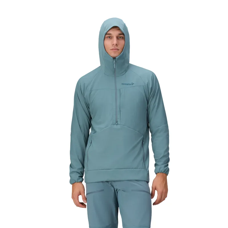 Norrona Men's More Octa Zip Hooded Midlayer Trooper-6