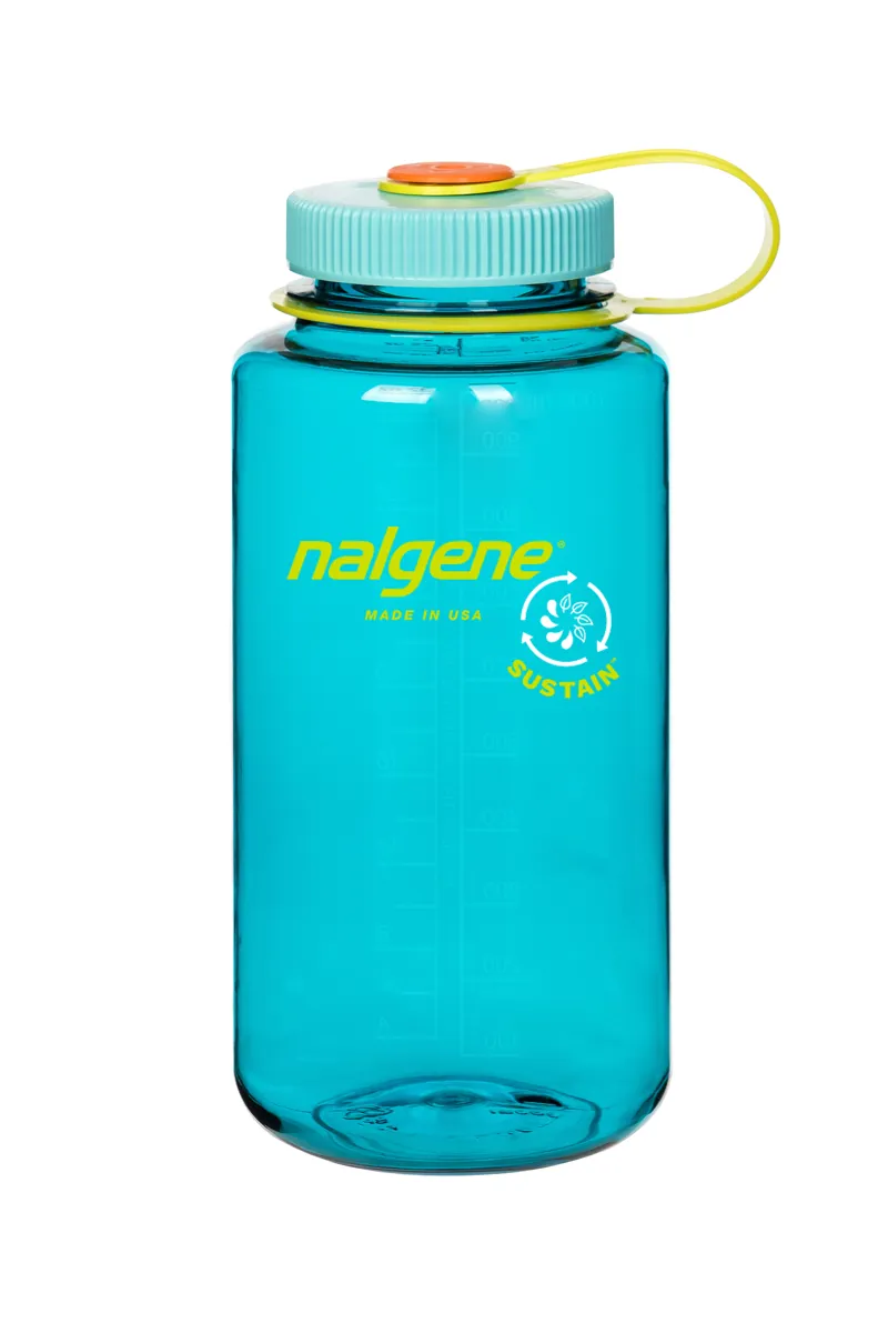 Nalgene Wide Mouth Tritan Sustain Bottle 1 Litre Cerulean
