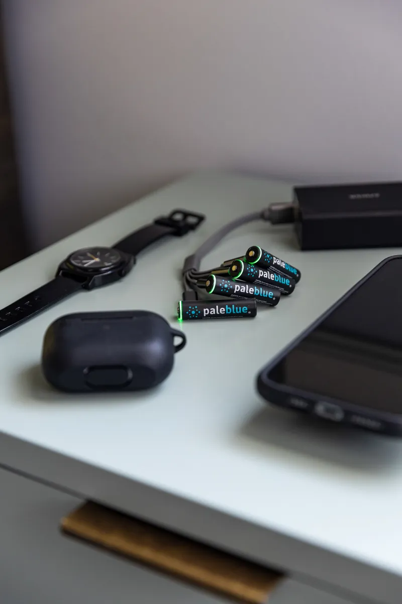 Pale Blue AAA Rechargeable Batteries 4-Pack-5