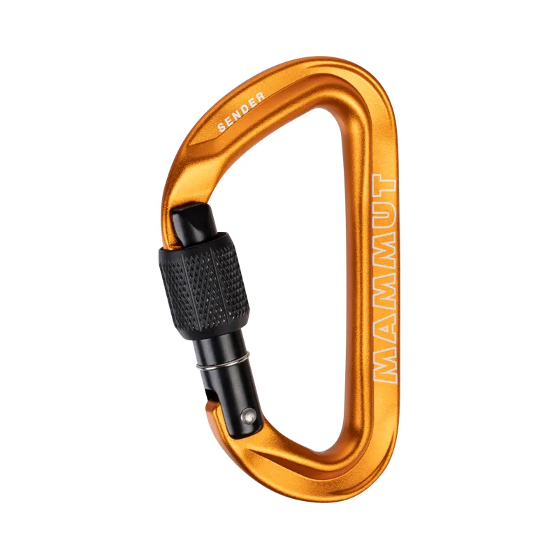 Mammut Sender Screwgate Carabiner Gold