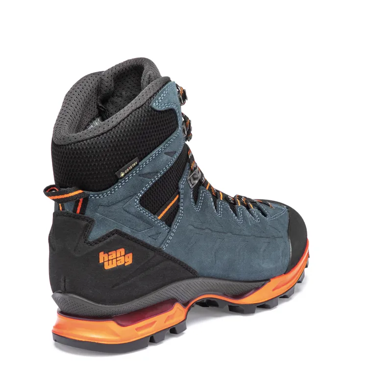 Hanwag Mens Makra Trek GTX Steel/ Orange-5