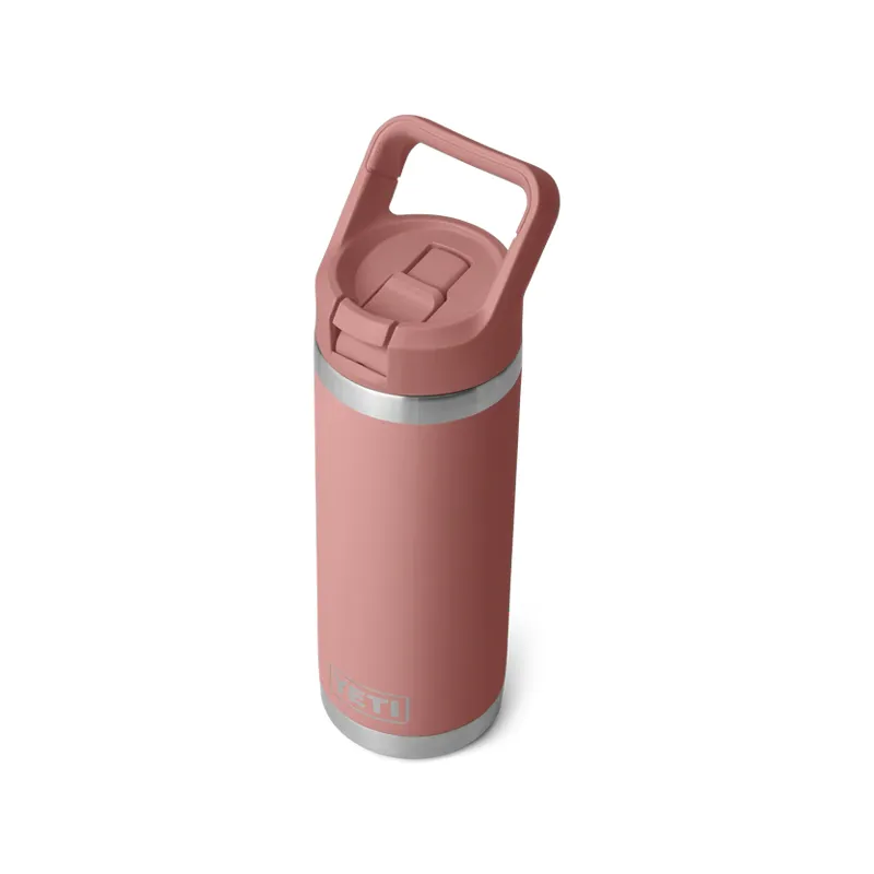 YETI Rambler 18oz Colour Straw Bottle 2.0 Sandstone Pink-3