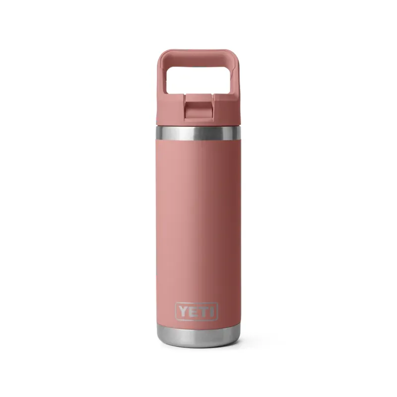 YETI Rambler 18oz Colour Straw Bottle 2.0 Sandstone Pink