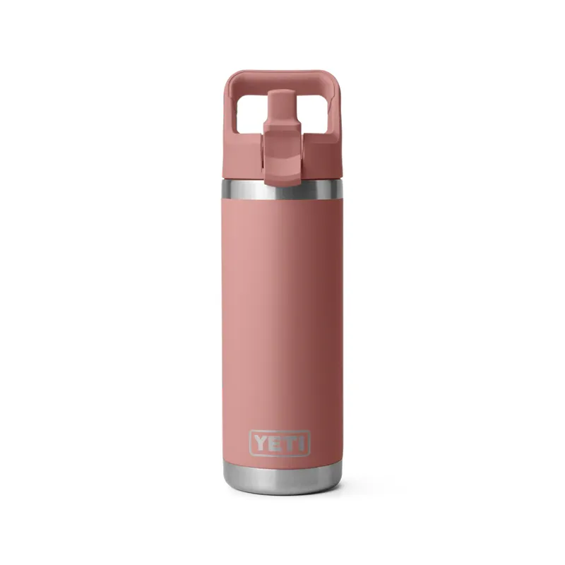 YETI Rambler 18oz Colour Straw Bottle 2.0 Sandstone Pink-2