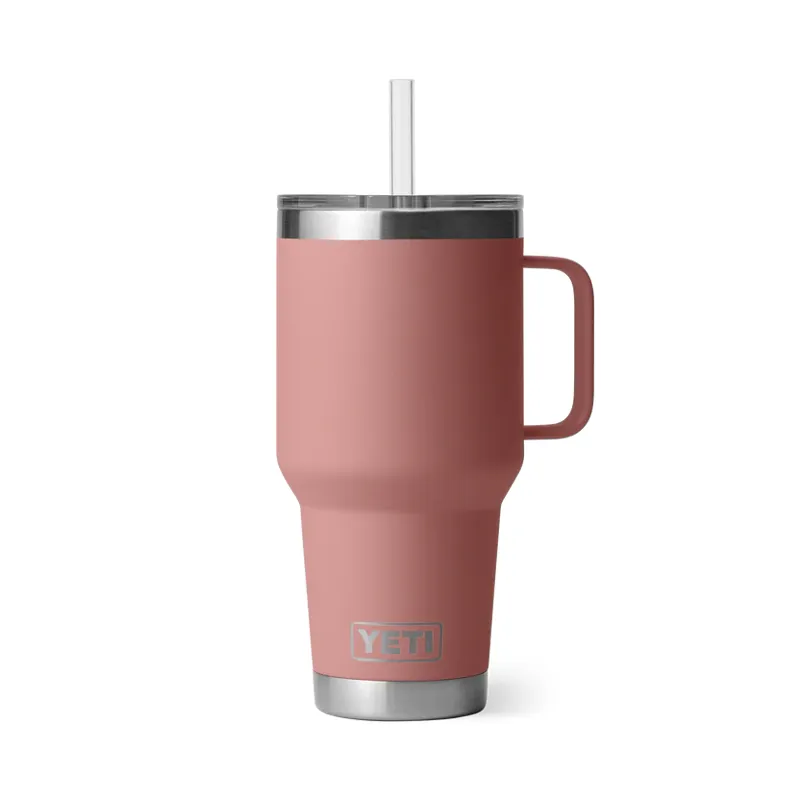 YETI Rambler 35oz Straw Mug 2.0 Sandstone Pink