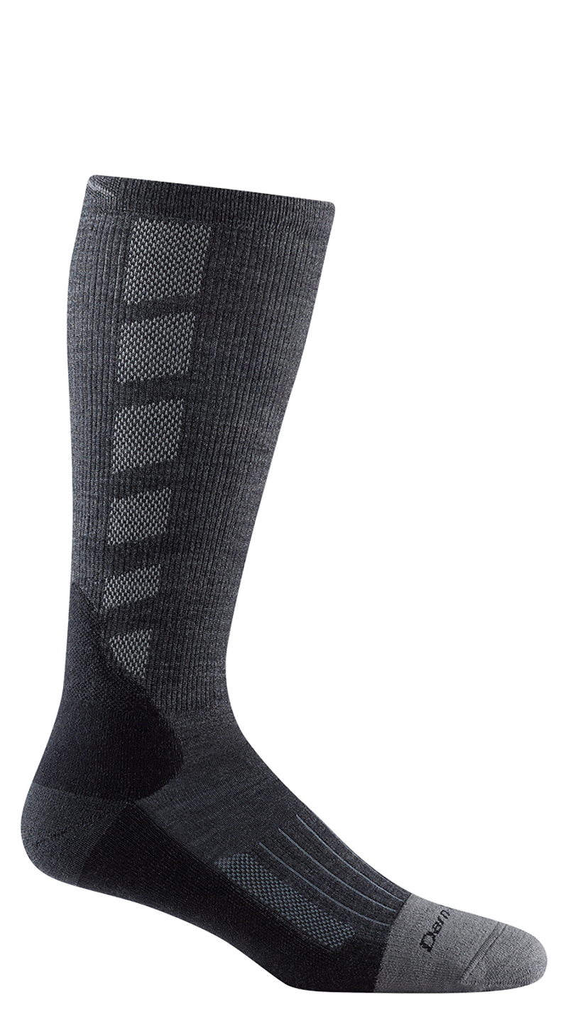 Darn Tough Mens Stanley K Mid-Calf Lightweight Work Socks Gravel-1