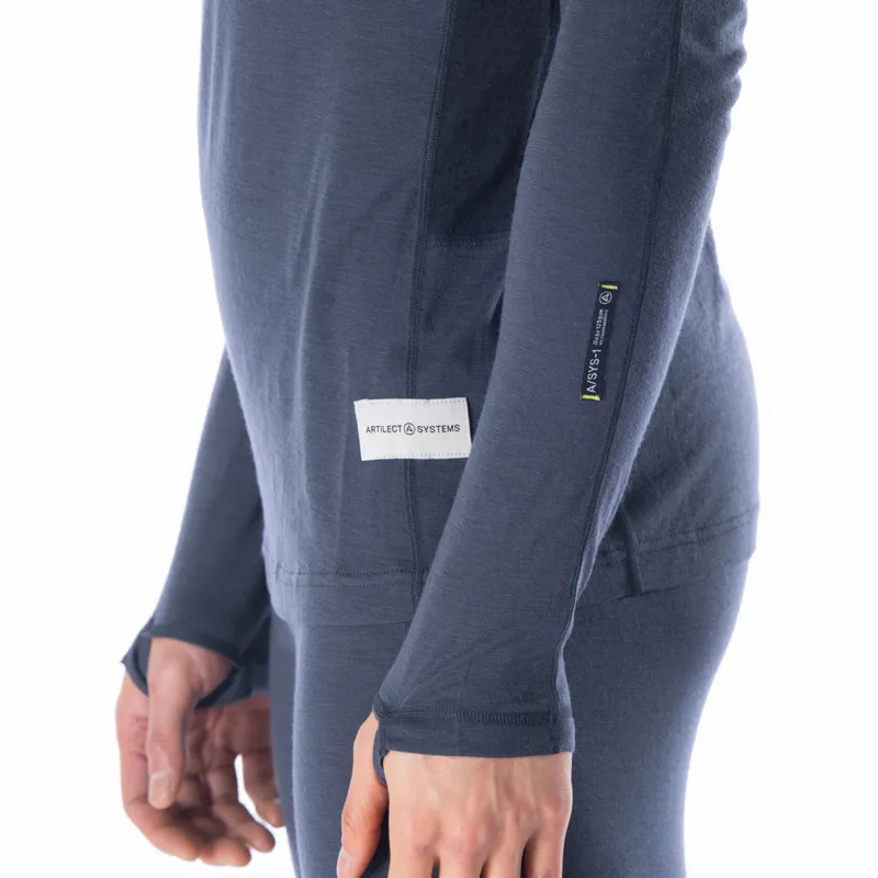 Artilect Mens Boulder 125 Crew LS Dusk Blue-2