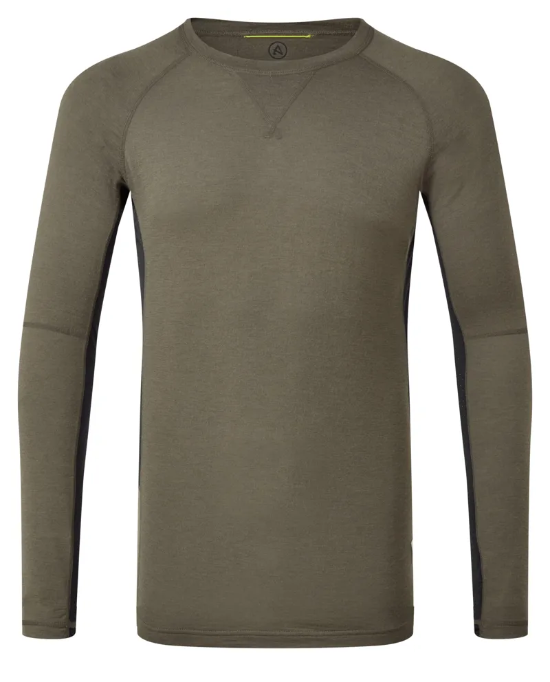 Artilect Mens Flatiron 185 Crew LS Deep Olive