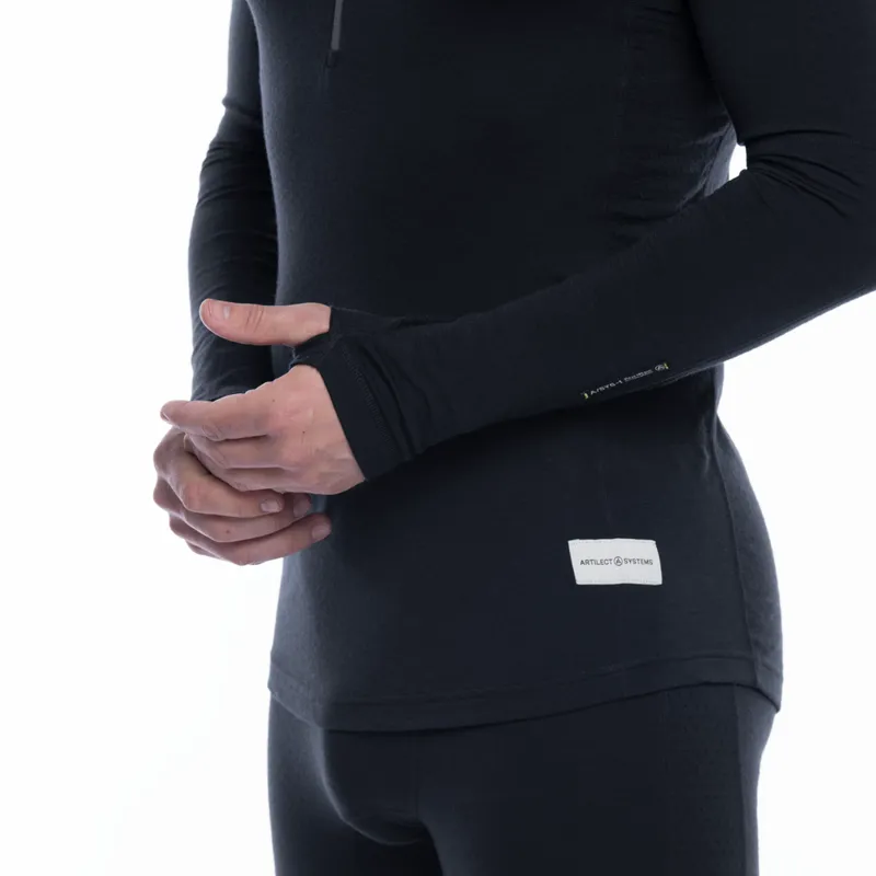 Artilect Mens Flatiron 185 1/4 Zip Black-6
