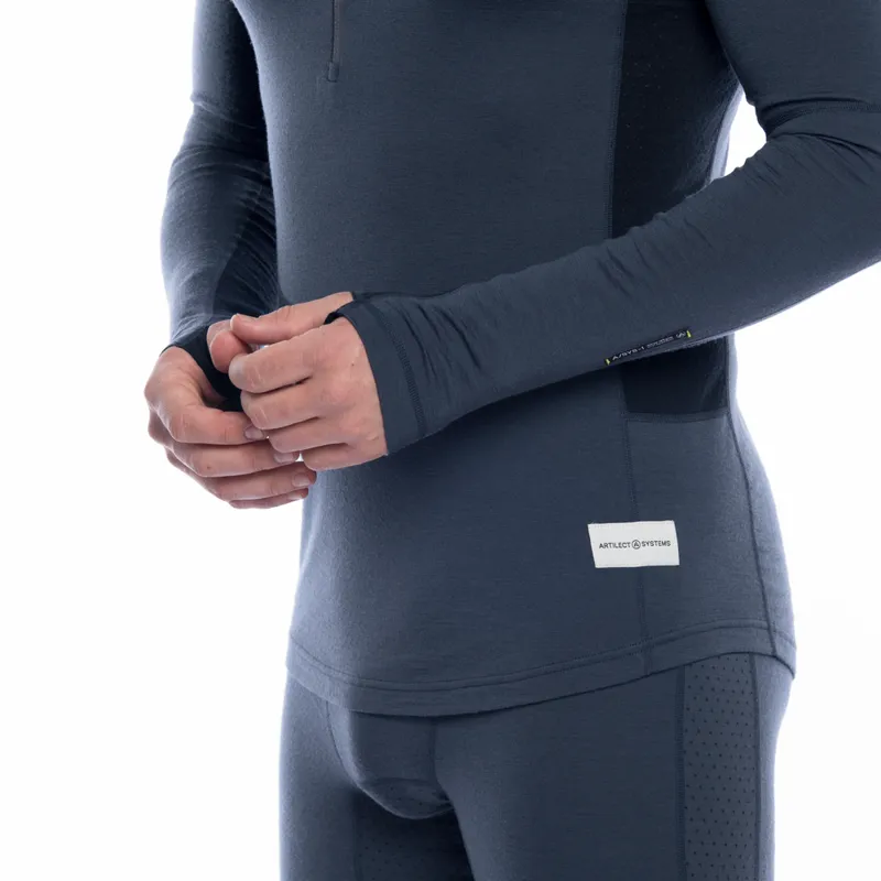 Artilect Mens Flatiron 185 1/4 Zip Dusk Blue-7