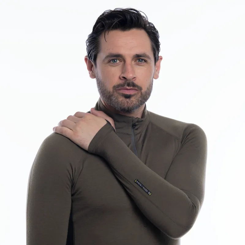 Artilect Mens Flatiron 185 1/4 Zip Deep Olive-5