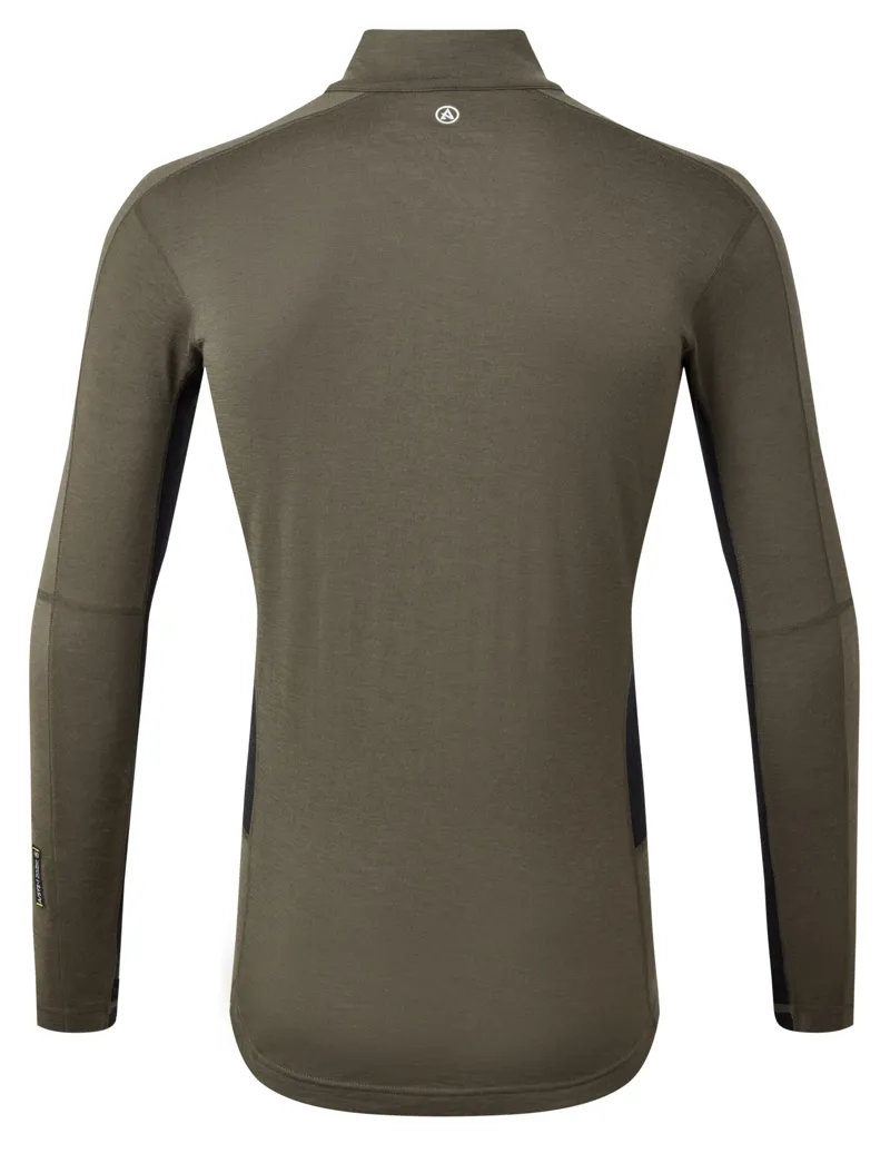 Artilect Mens Flatiron 185 1/4 Zip Deep Olive-1
