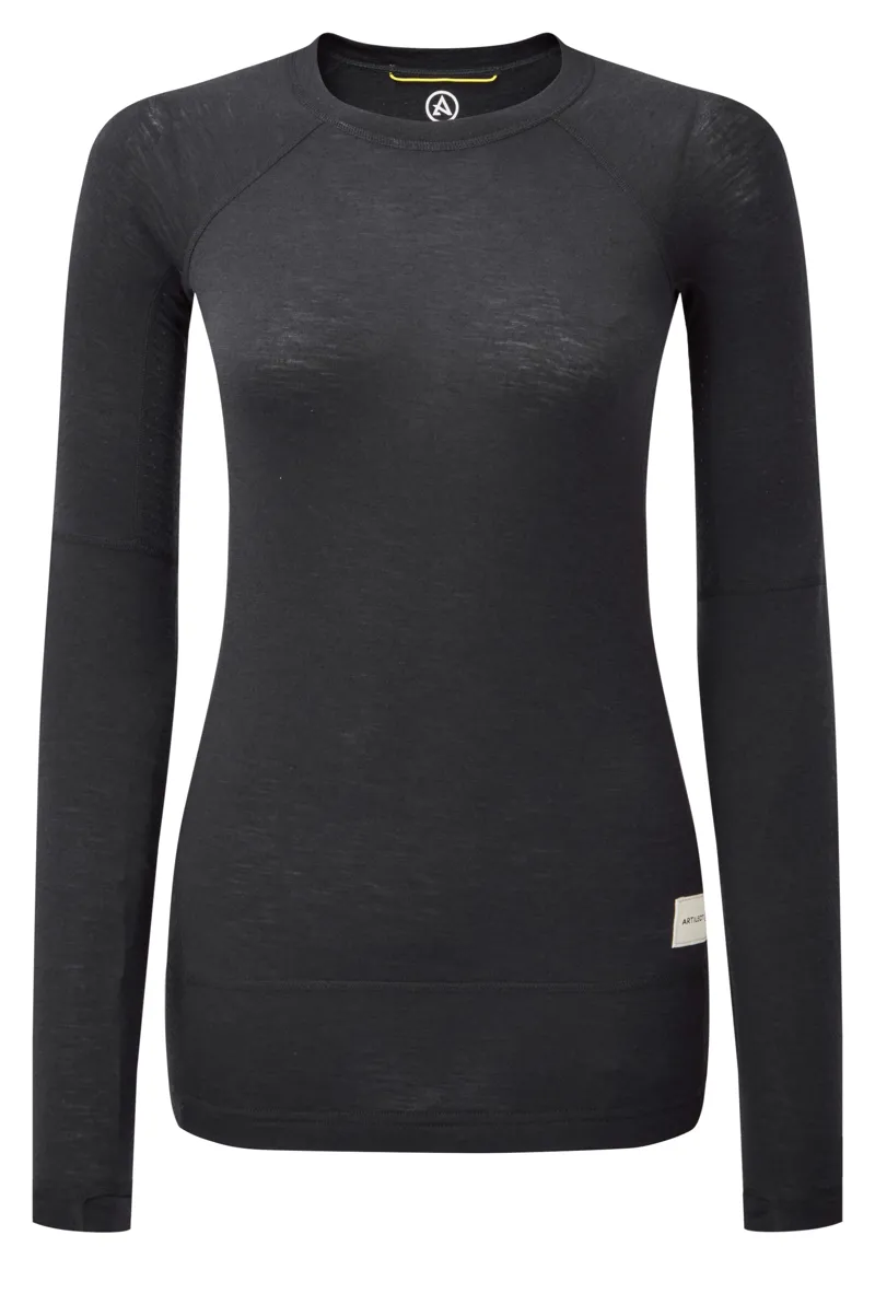 Artilect Womens Boulder 125 Crew LS Black