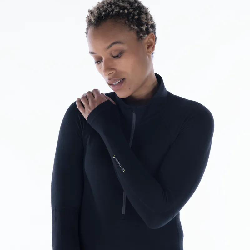 Artilect Womens Flatiron 1/4 Zip Black-3