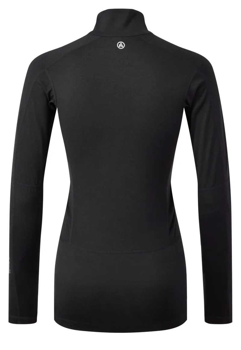 Artilect Womens Flatiron 1/4 Zip Black-1