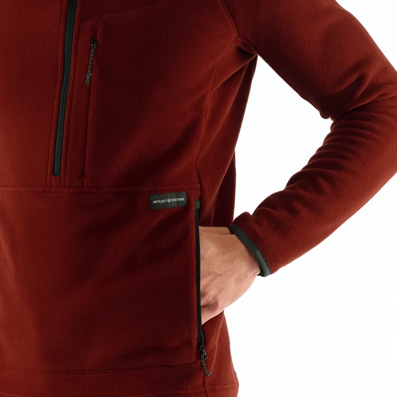Artilect Mens Halfmoon Bio Pullover Fired Brick-1