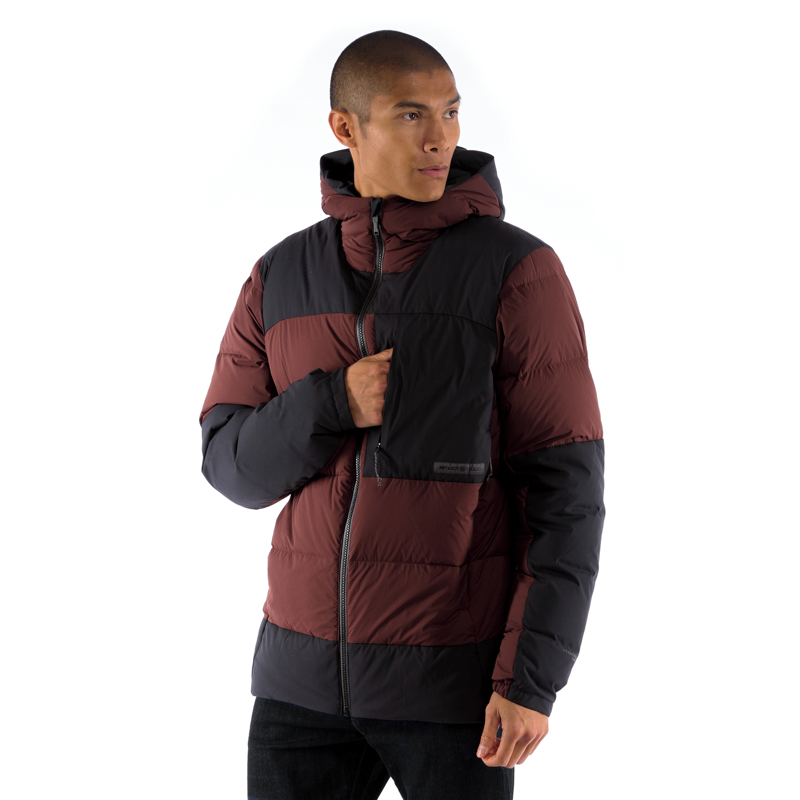 Artilect Mens High AF Down Stretch Parka Amaranth / Black-5