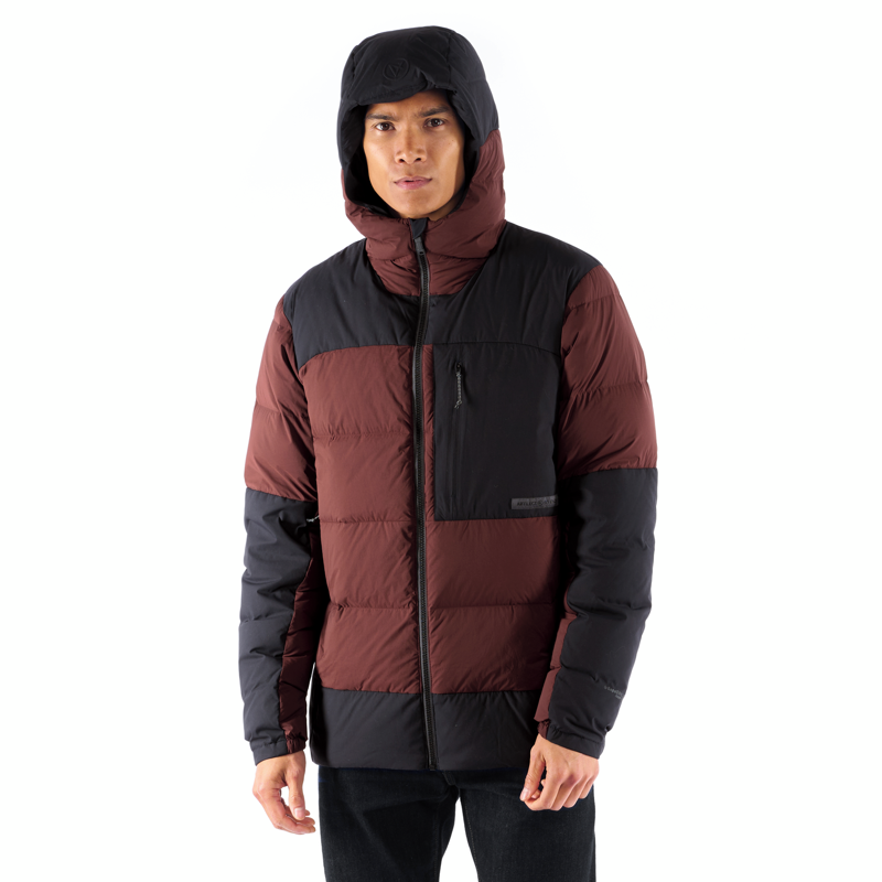 Artilect Mens High AF Down Stretch Parka Amaranth / Black-6