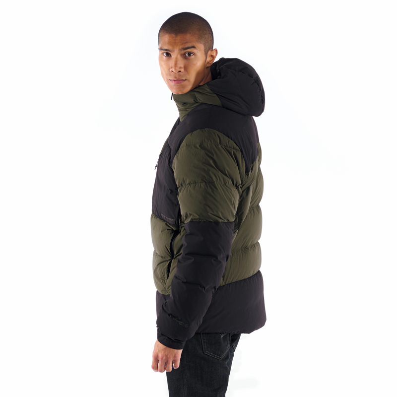 Artilect Mens High AF Down Stretch Parka Fossil / Black-2