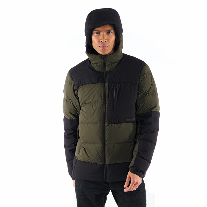 Artilect Mens High AF Down Stretch Parka Fossil / Black-4