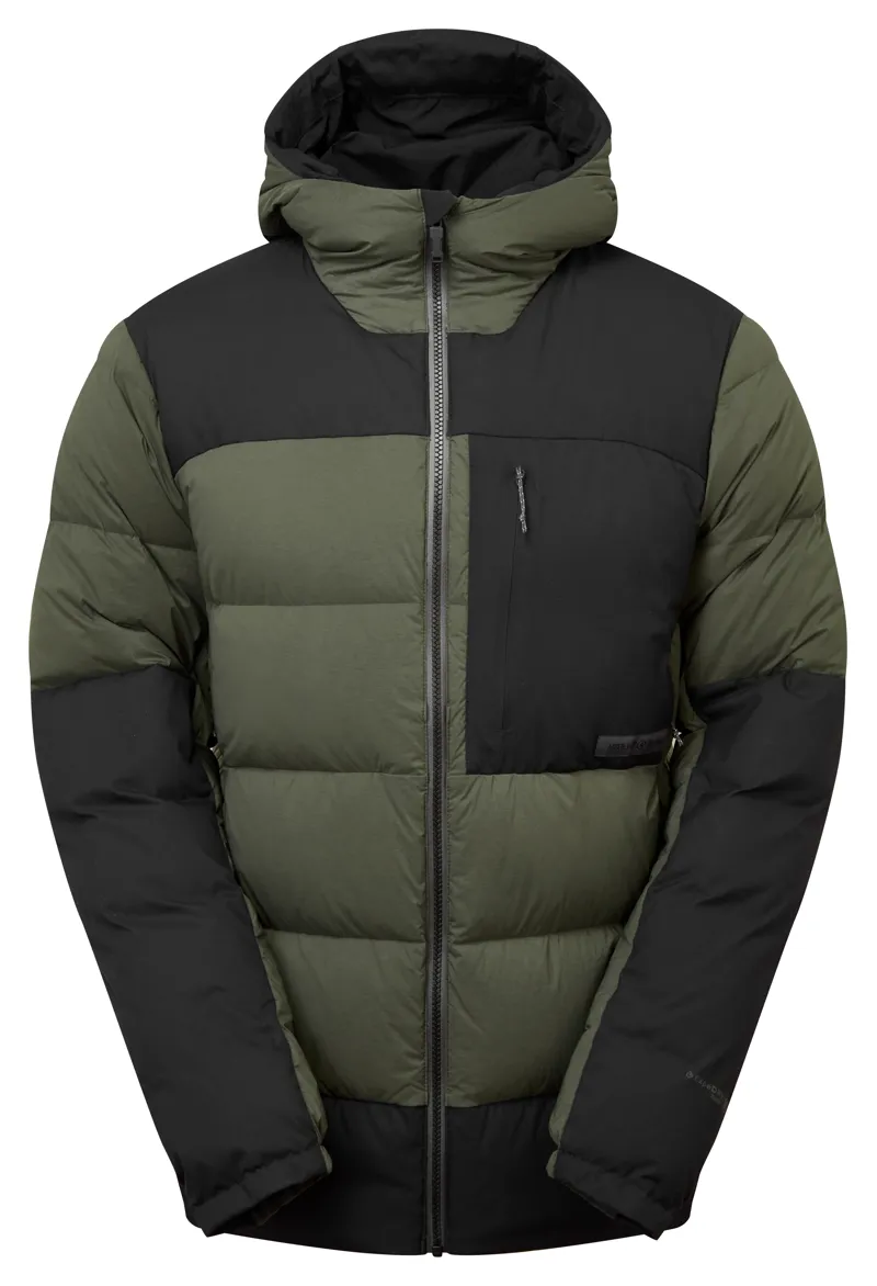 Artilect Mens High AF Down Stretch Parka Fossil / Black