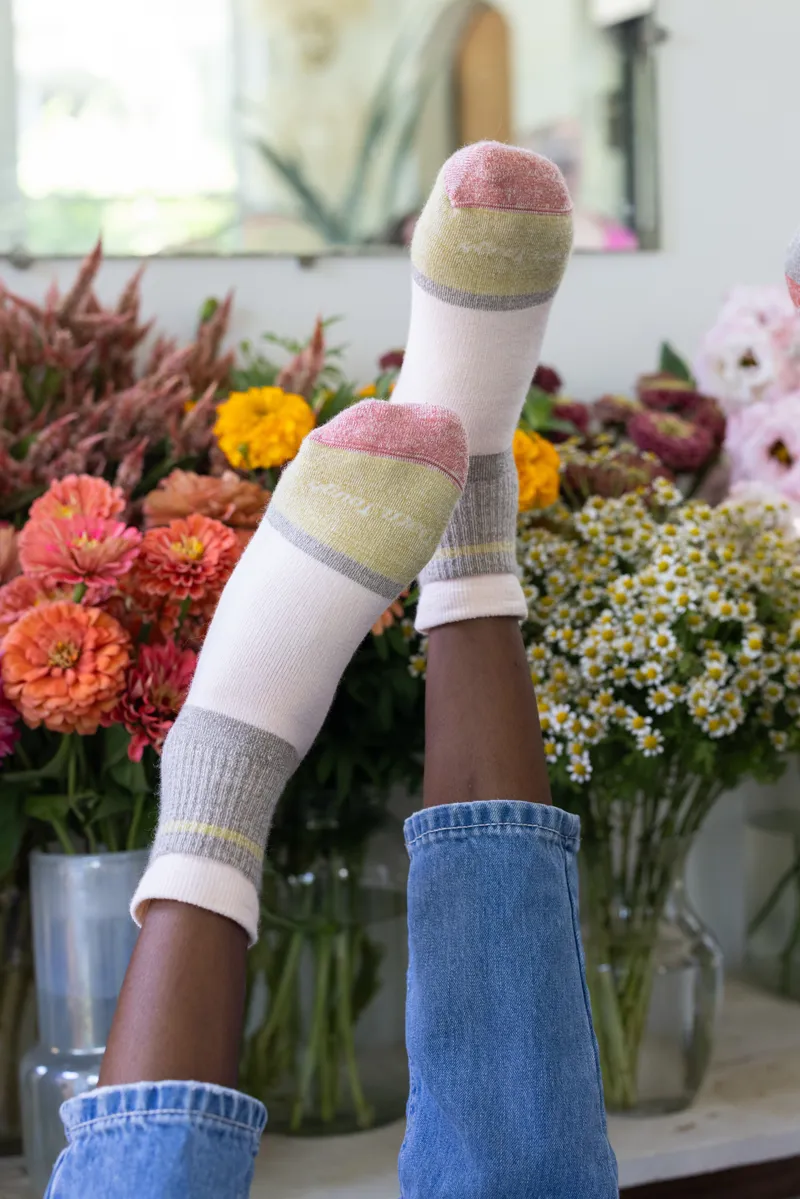 Darn Tough Women's Shorty Heavyweight Lifestyle Socks Dusty Rose-5