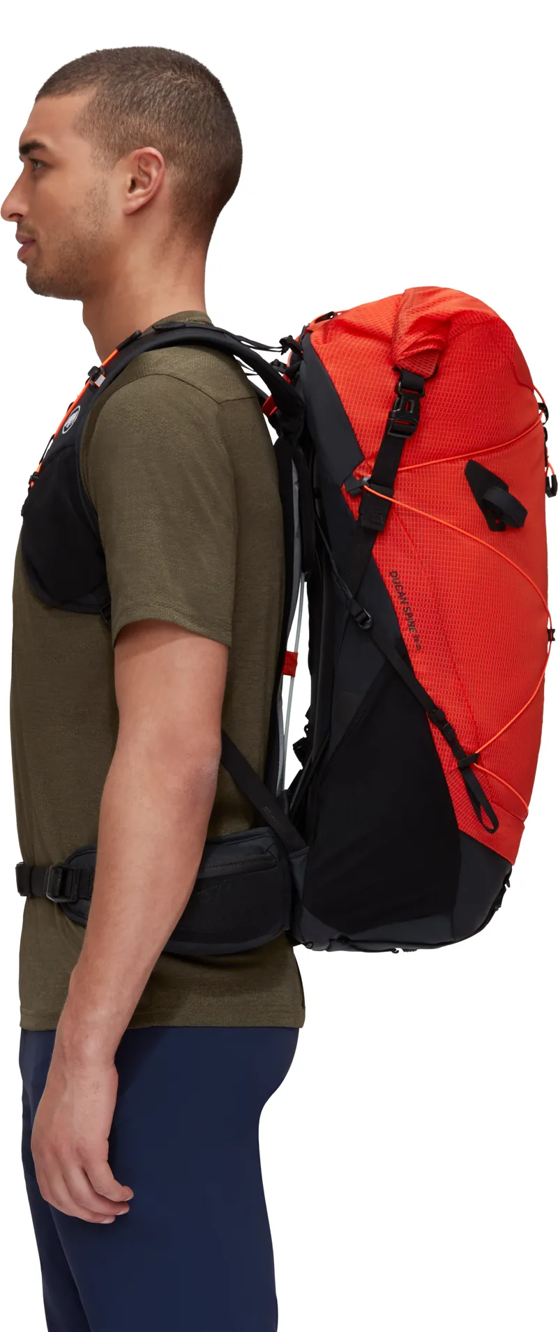 Mammut Mens Ducan Spine 28-35 Backpack Hot Red/Black-4