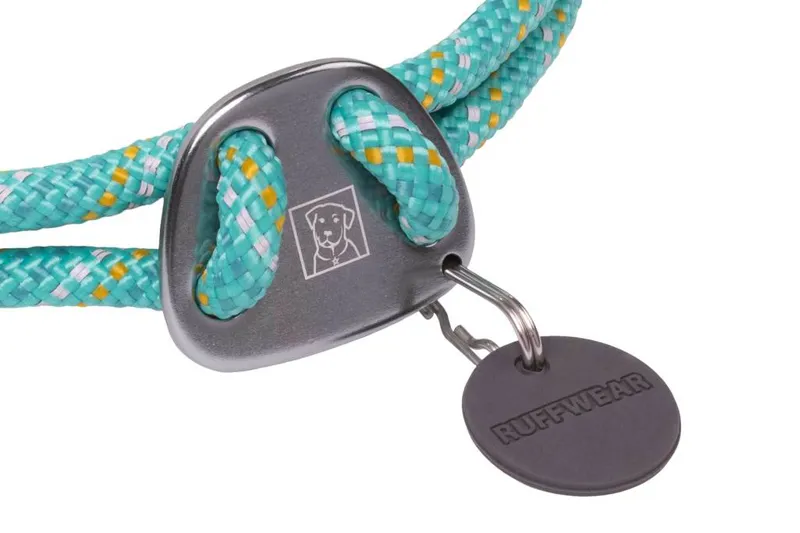 Ruffwear Knot-a-Collar Rope Dog Collar Aurora Teal-1