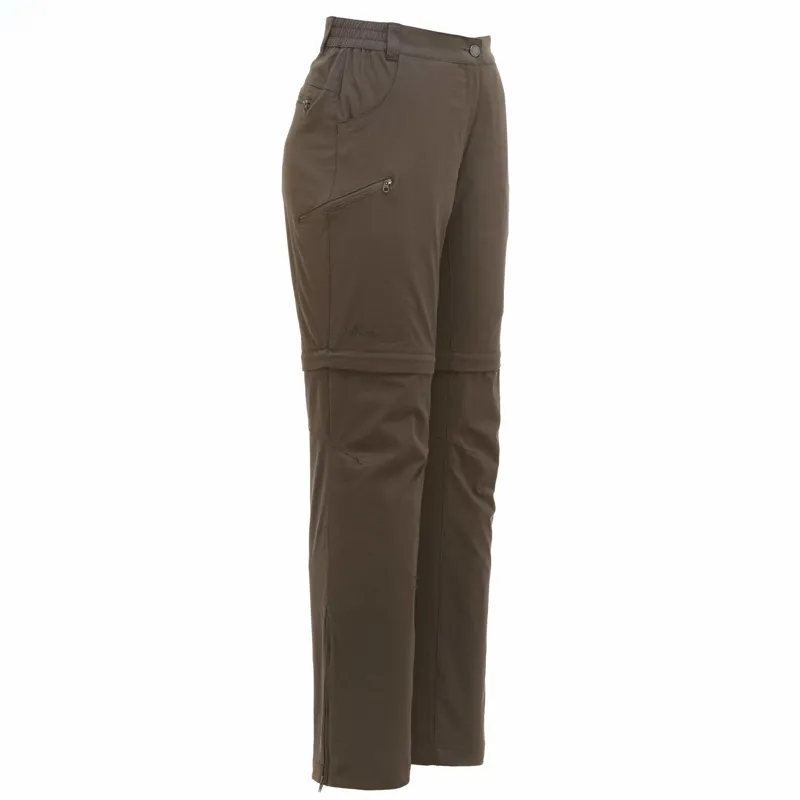 Frilufts Women's Ocoa Zip Off Pants Long Black Olive-1