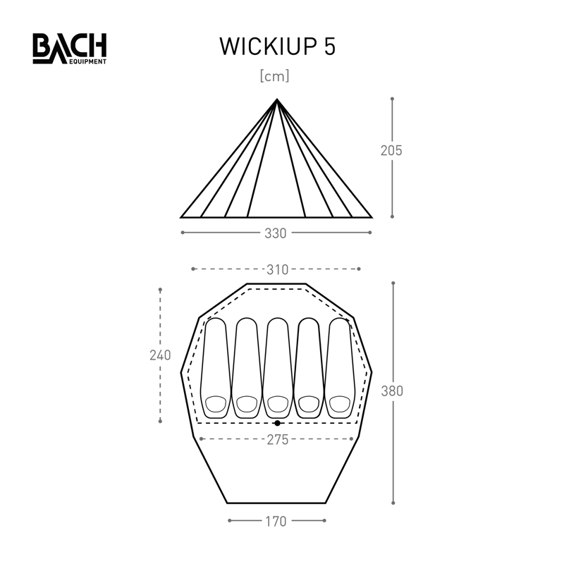 Bach Wickiup 5 Tent Willow Bough Green-2