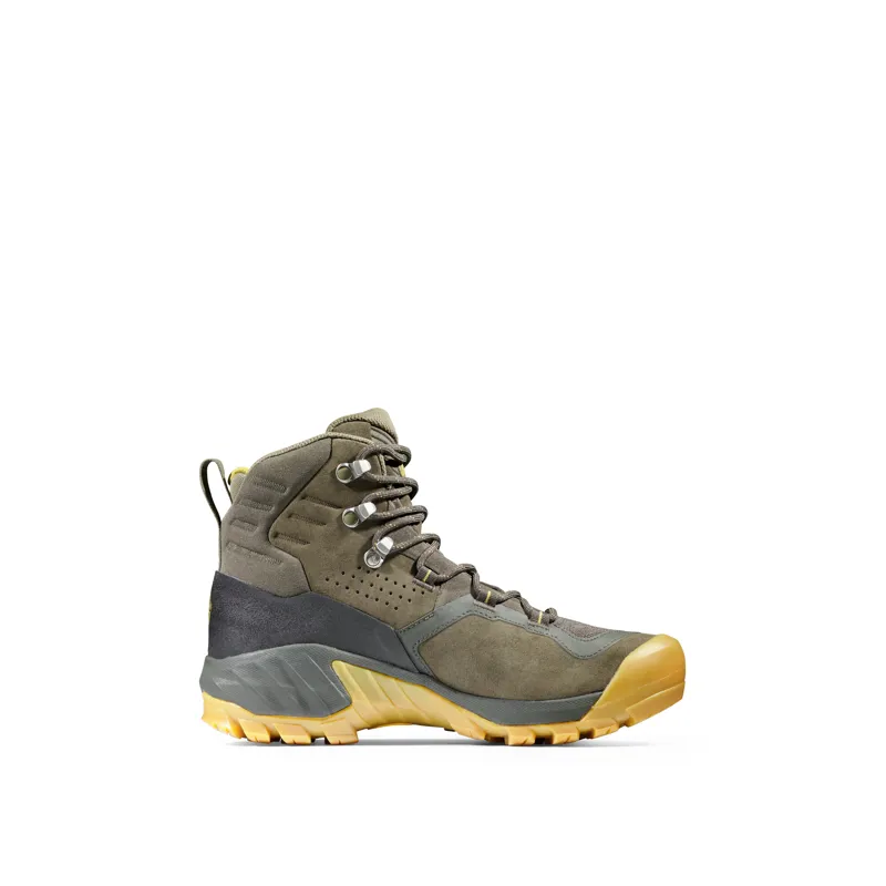 Mammut Womens Sapuen GTX High Boots Dark Tin/Amber Green-1