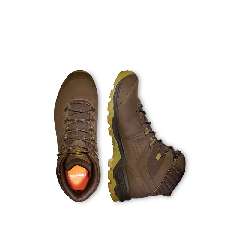 Mammut Mens Mercury IV GTX Mid Hiking Boots Moor/Amber Green-3