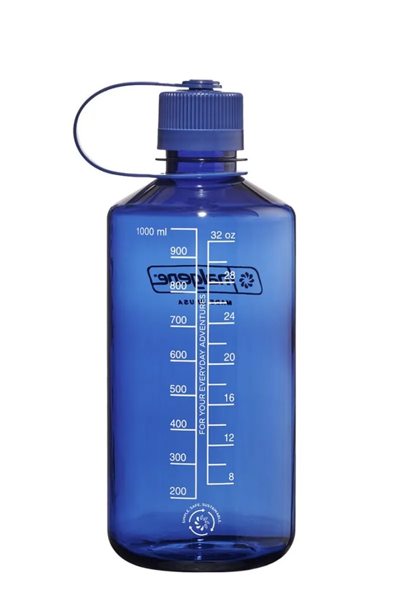 Nalgene Narrow Mouth 1L Tritan Sustain Bottle Denim-1