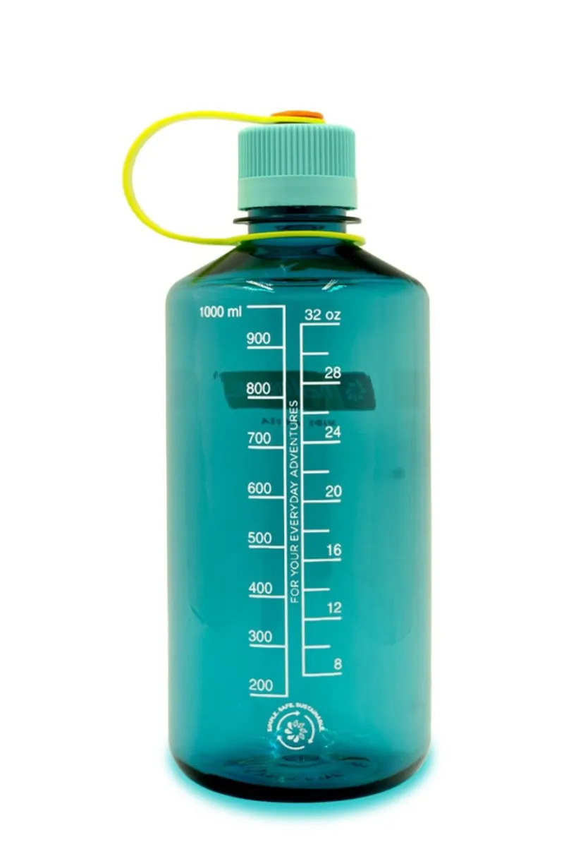 Nalgene Narrow Mouth 1L Tritan Sustain Bottle Cerulean-1