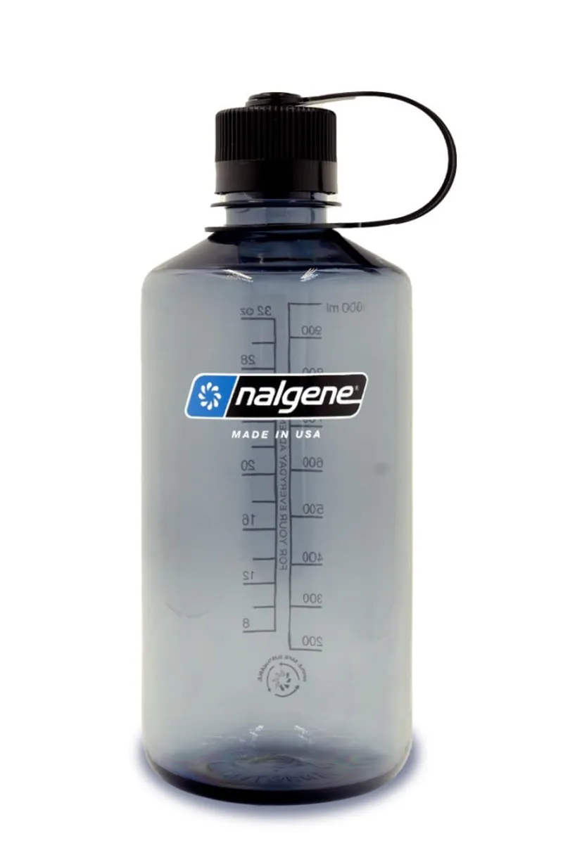 Nalgene Narrow Mouth 1L Tritan Sustain Bottle Gray