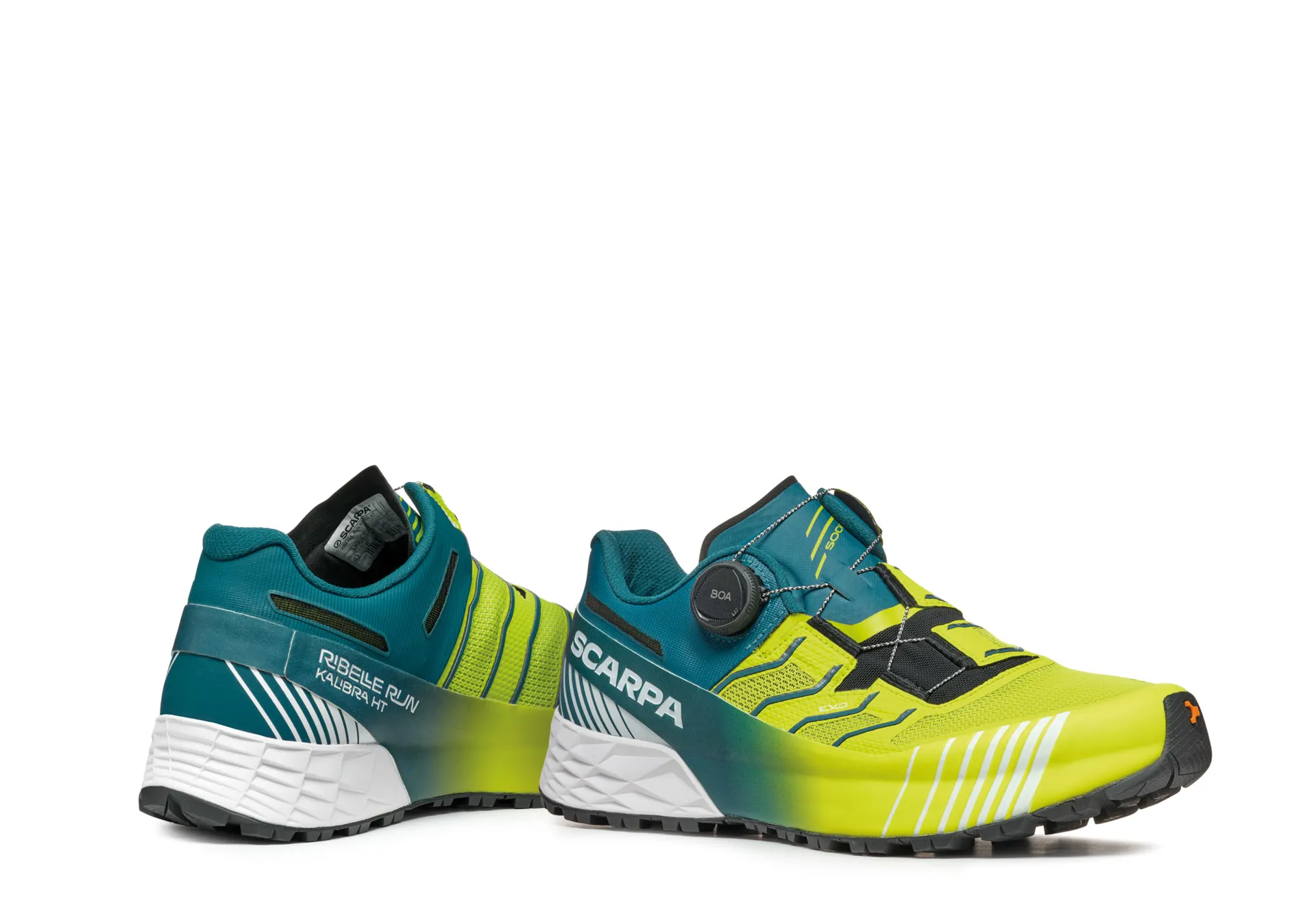 Scarpa Men's Ribelle Run Kalibra HT Running Shoes Lime/Lagoon
