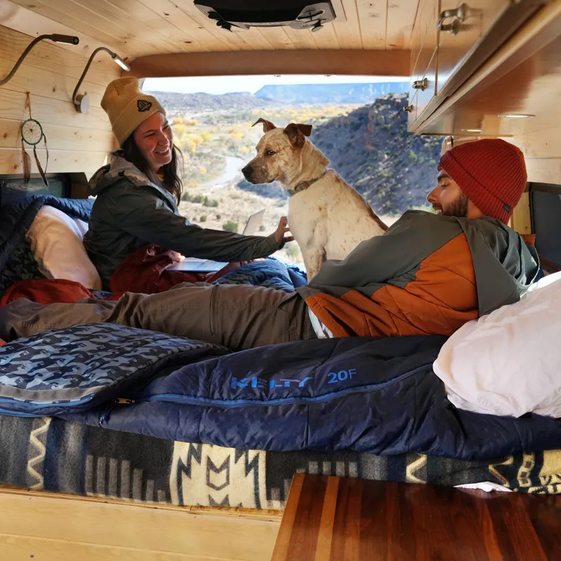 Kelty Tru.Comfort Double Wide 20F Sleeping Bag Regular Pageant Blue-5