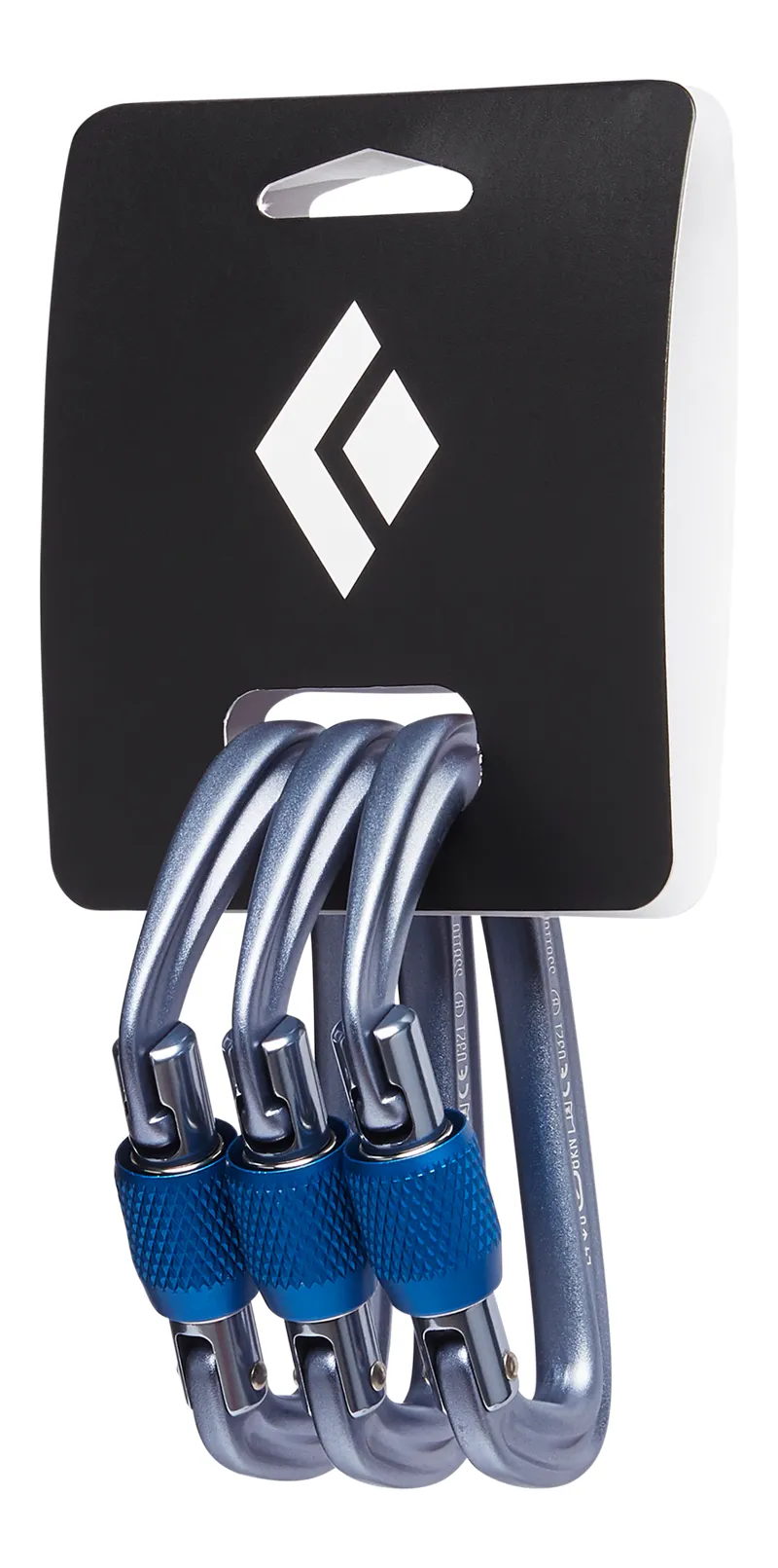 Black Diamond Hotforge Screwgate Carabiner 3 Pack Gray