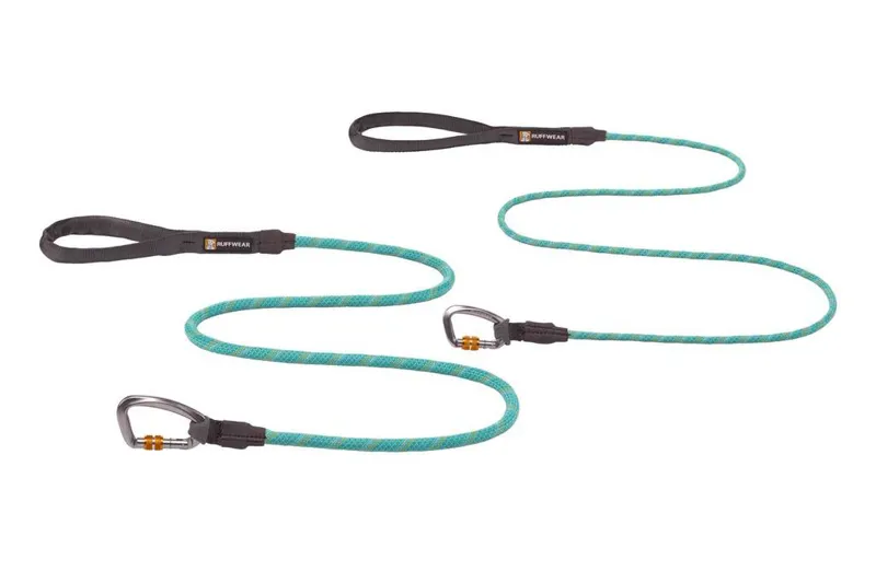 Ruffwear Knot-a-Leash Rope Dog Lead Aurora Teal-1