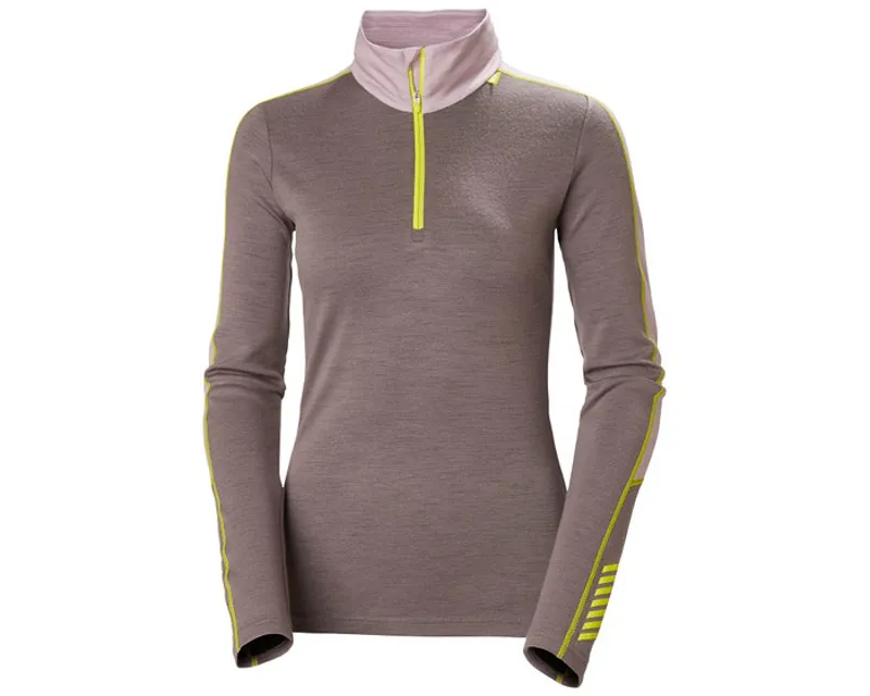 Helly Hansen Women's Lifa Merino Lightweight 1/2 Zip Sparrow