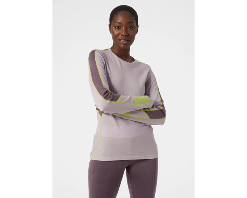Helly Hansen Women's Lifa Merino Lightweight Crew Dusty Syrin-4