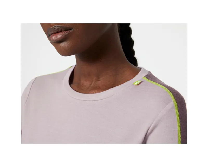 Helly Hansen Women's Lifa Merino Lightweight Crew Dusty Syrin-1