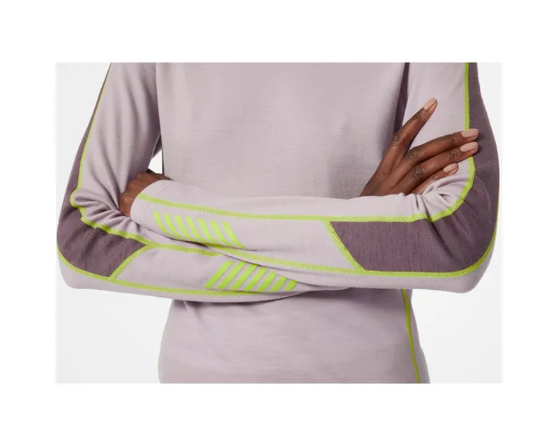 Helly Hansen Women's Lifa Merino Lightweight Crew Dusty Syrin-2