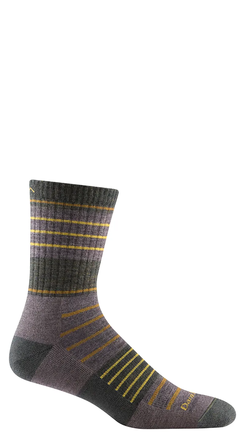 Darn Tough Mens Highline Micro Crew Midweight Hiking Socks Taupe-1